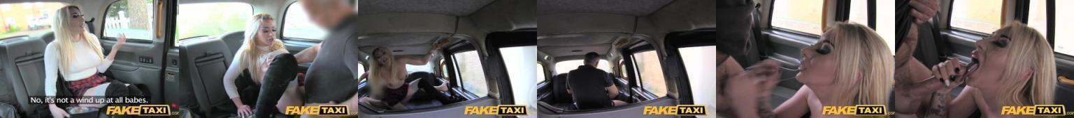 Taksówkarz pierdoli prostytutkę, która wraca od klienta w przebraniu uczennicy