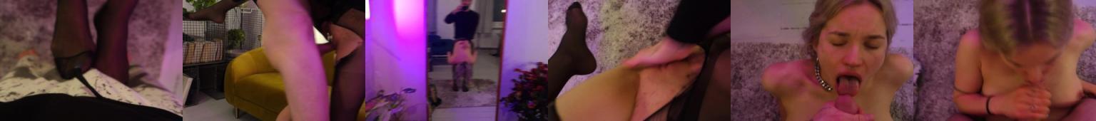 So horny! Fucked her through ripped pantyhose, foot job, squirting, cumshot - Quarantine dance